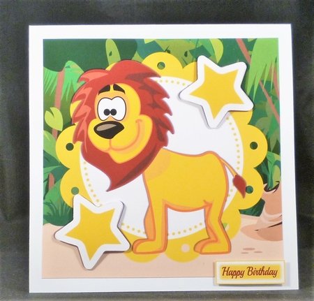 Cute Lion 8x8  by Michelle Chivers