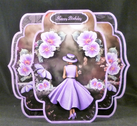 Moon Fleurs 2 -  Quick & Easy Pop-out Card Mini-kit by Michelle Chivers