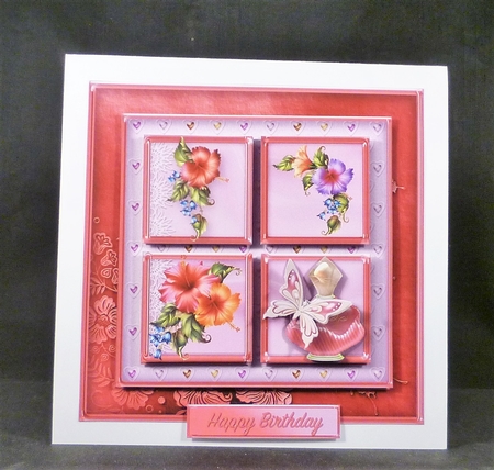Flowers and Perfume - Square Layers Card Mini Kit by Michelle Chivers