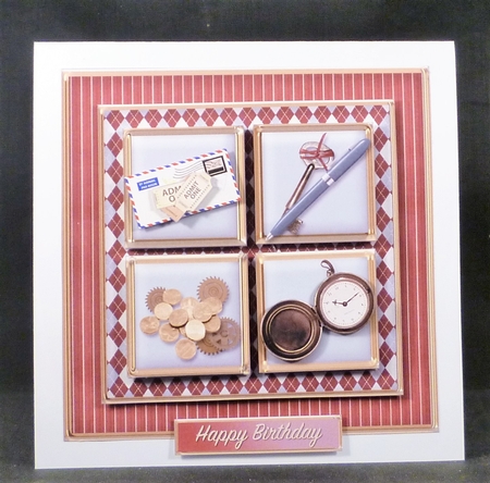 His Pocket Contents - Square Layers Card Mini Kit by Michelle Chivers