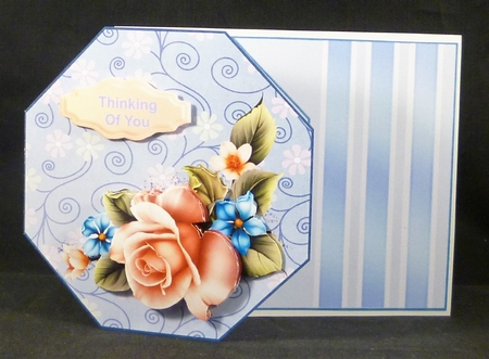 Octaganol Rose Series - Peach rose by Michelle Chivers