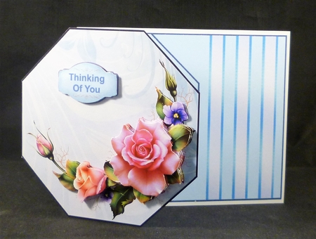 Octaganol Rose Series - Pink rose by Michelle Chivers