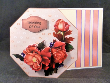 Octaganol Rose Series - Orange rose by Michelle Chivers