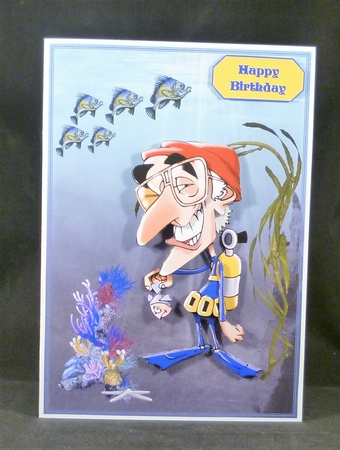 STAY CALM & KEEP DIVING MALE BIRTHDAY MINIKIT by Michelle Chivers