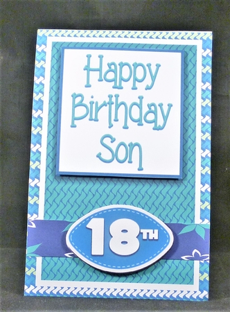 Happy Birthday Son 18th or 21st Twist & Pop Up Card by Michelle Chivers