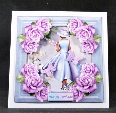 Rosy Summer - Flower Frame Card Mini Kit by Michelle Chivers