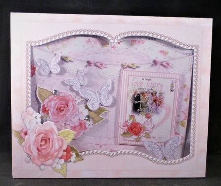 Together Forever - Open Book Easel Card & Box Kit. by Michelle Chivers