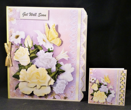 Sunshine Bouquet - Side Scallop Card Mini Kit by Michelle Chivers