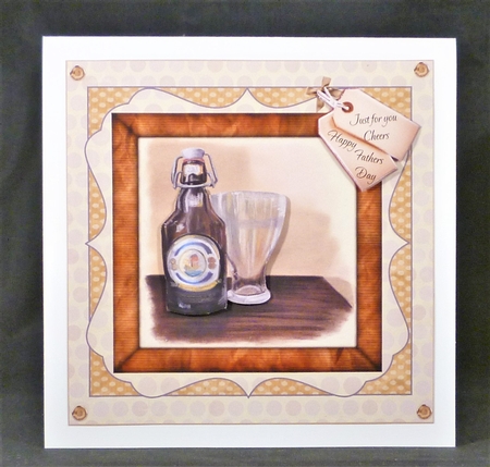 FATHERS DAY BEER CHEERS DAD GRANDAD by Michelle Chivers
