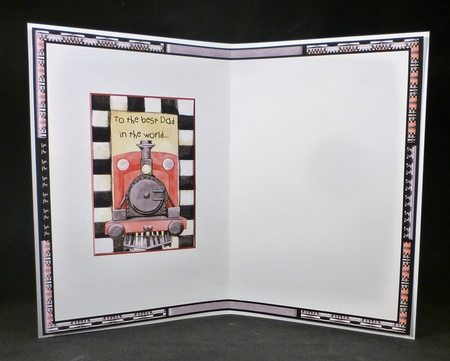 JJ BEST DAD FATHERS DAY DECOUPAGE CARD INSERT by Michelle Chivers