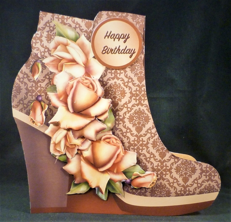 Golden Roses Boot Card Mini Kit by Michelle Chivers