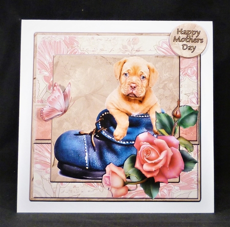 Beautiful Puppy in a Boot for Mothers Day #1 by Michelle Chivers