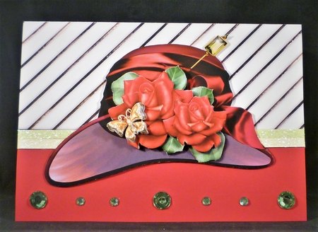 Classic Hat & Red Roses Step By Step by Michelle Chivers