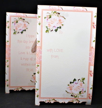 Pretty Floral Concertina Card - Blank by Michelle Chivers