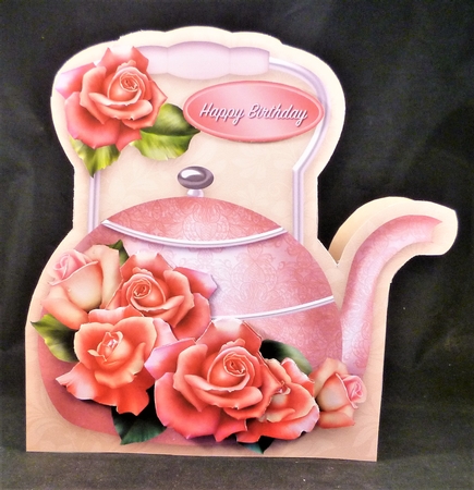 Pink Roses - Kettle Card Mini Kit by Michelle Chivers