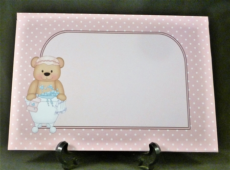 3D Shaped Card  Kit - Bathtub Buddies - Cute Little Livvy Bear has a Bubble Bath by Michelle Chivers