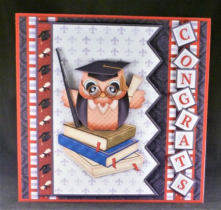 GRADUATION 7.5 Alphabet and Numbers Decoupage Card Kit Create Any Name or Year by Michelle Chivers