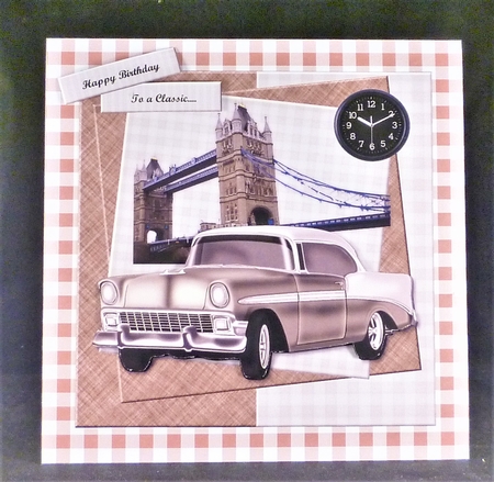Male Card  1950s car by Michelle Chivers