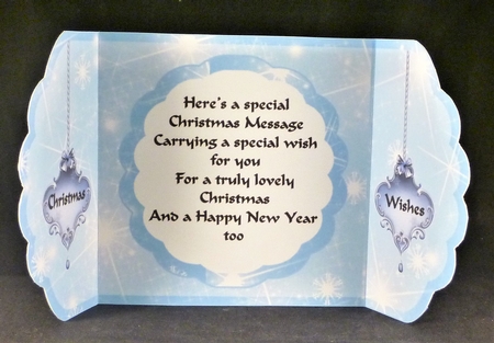 Blue Christmas Gatefold Card by Michelle Chivers