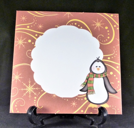 Red Christmas Gatefold Card by Michelle Chivers