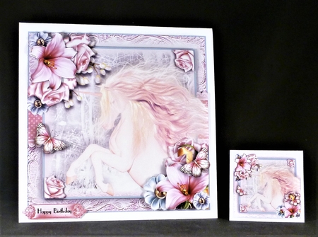 The Magical Unicorn Card Front Kit by Michelle Chivers