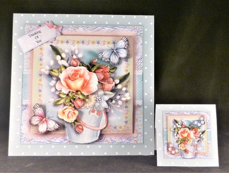 The Rose Bucket Card Front Kit by Michelle Chivers