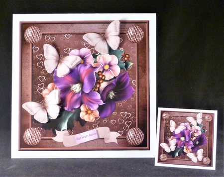 Butterflies and flowers by Michelle Chivers