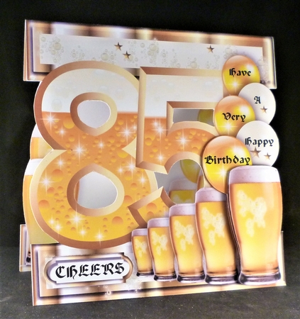 Birthday BEER Celebration - 85 Today - Single Sheet by Michelle Chivers