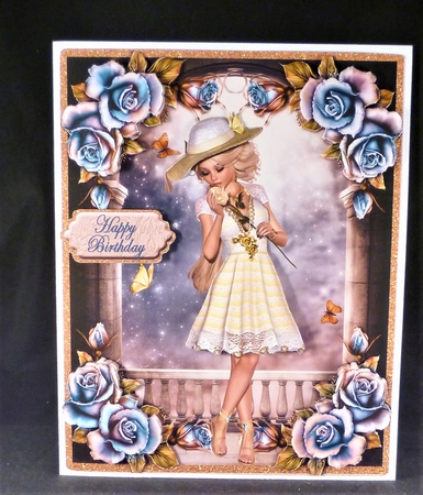 Best Wishes - Elegant Lady #7 by Michelle Chivers