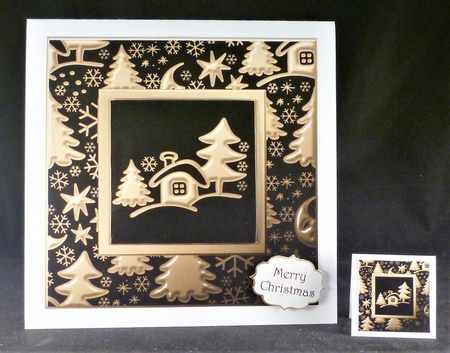 The Christmas Cabin 8x8 by Michelle Chivers