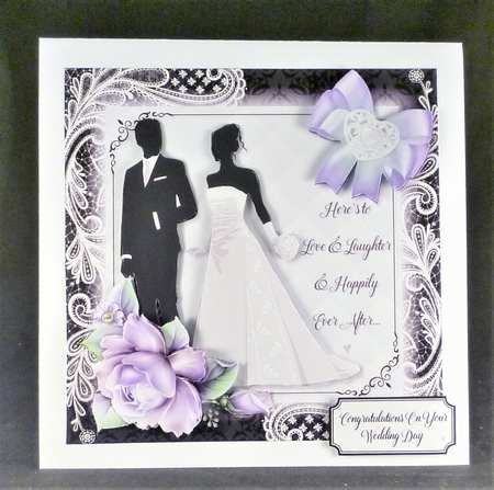 Black and White with a Touch of Lilac Wedding Day Mini Kit by Michelle Chivers