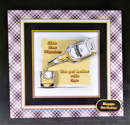 Whiskey 3 Page Decoupage Mini Kit by Michelle Chivers