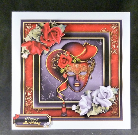 Masks 2 8x8 3 Page Decoupage Mini Kit  by Michelle Chivers