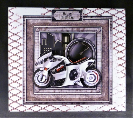 City Racer 8x8 3 Page Decoupage Mini Kit by Michelle Chivers