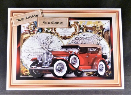 Male Card Vintage Car 2 by Michelle Chivers