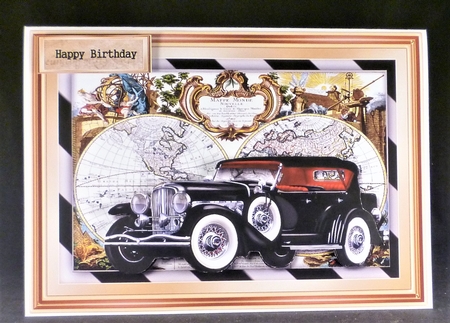Male Card Vintage Car 2 by Michelle Chivers