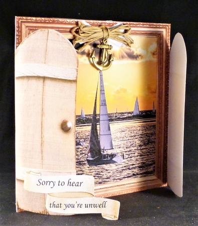 6x6 THROUGH THE GARDEN GATES SAILING MULTI USE GET WELL BIRTHDAY ETC 6x6 UNISEX 9 by Michelle Chivers