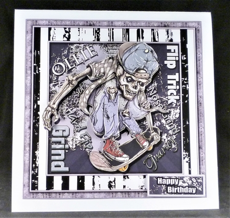 Skater 8x8 3 page Decoupage Mini Kit by Michelle Chivers
