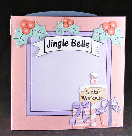 3D Christmas Diorama Shadow Box Card Mini Kit  - Livvy Bear is having a Snowball Fight by Michelle Chivers