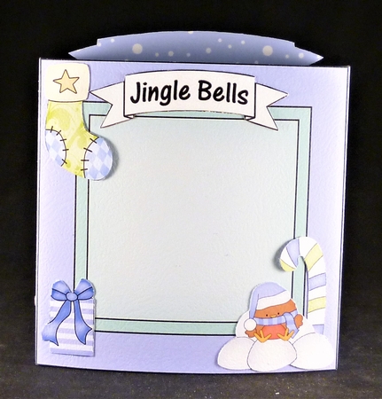 3D Christmas Diorama Shadow Box Card Mini Kit  - Livvy Bear is having a Snowball Fight by Michelle Chivers