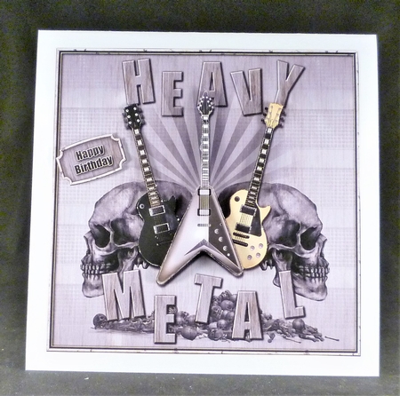 Heavy Metal Guitar 8x8 Mini Kit by Michelle Chivers