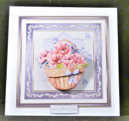 Basket of poppies 7x7 by Michelle Chivers