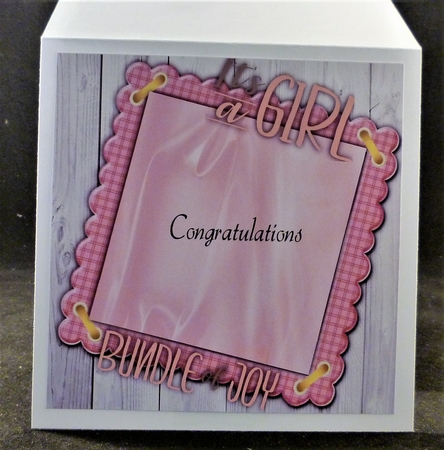 Baby Girl Insert 8x8 by Michelle Chivers