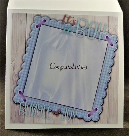 Baby Boy Insert 8x8 by Michelle Chivers