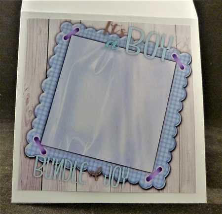 Baby Boy Blank Insert 8x8 by Michelle Chivers