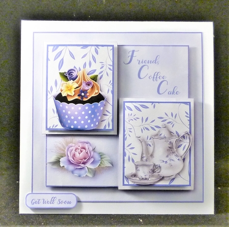 Friends, Coffee, Cake - Card Mini Kit by Michelle Chivers