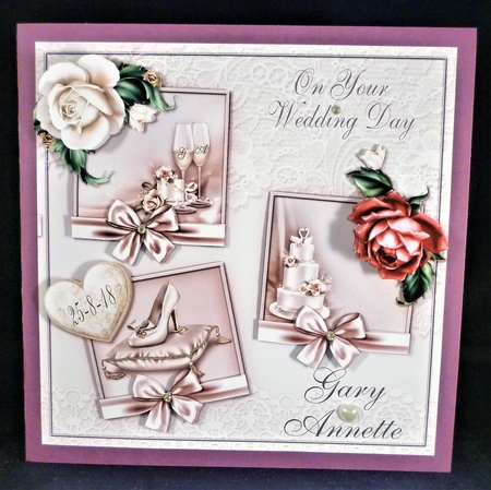 Wedding Day 8x8 Decoupage Mini Kit by Michelle Chivers
