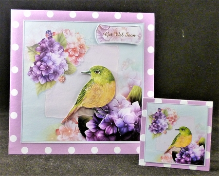 Pretty In Pastel Birds and Floral 6 by Michelle Chivers