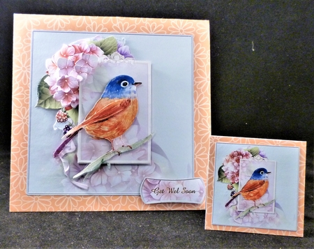 Pretty In Pastel Birds and Floral 10 by Michelle Chivers