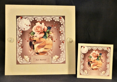 Pretty Rose Wedding or Anniversary mini kit by Michelle Chivers